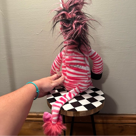 Pink Zebra Plush 21" Paisley Plush - Picture 3 of 5